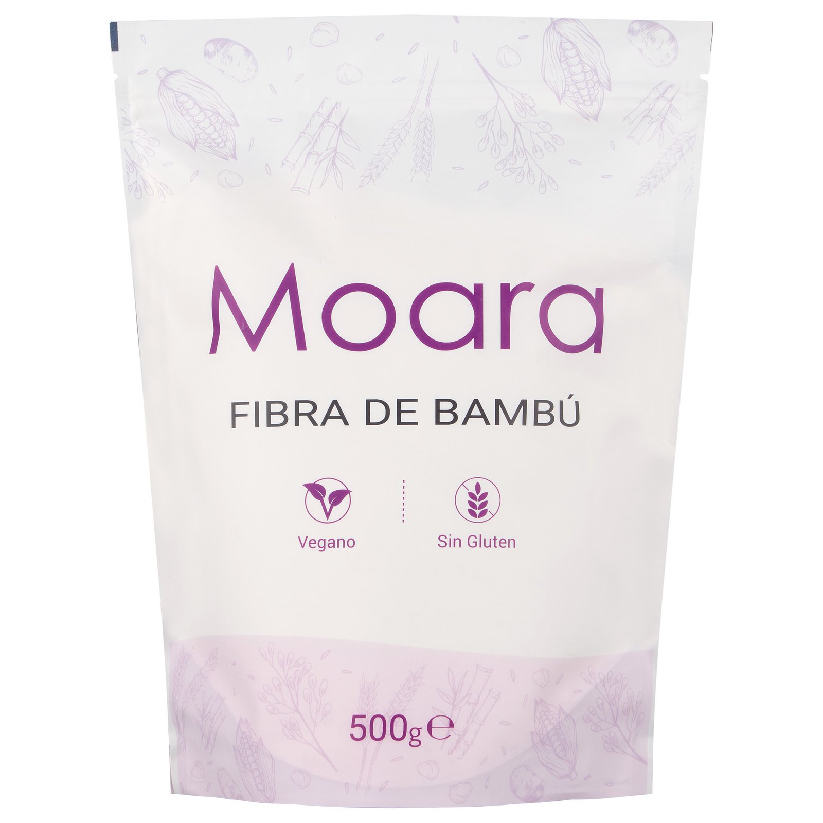 Fibra Harina de Bambu sin gluten, Especial Keto I Low Carb 500g